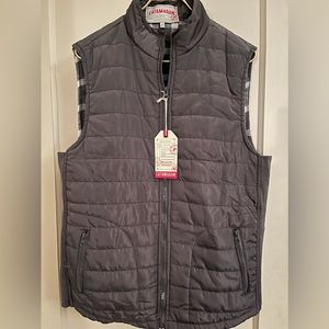 Catamaran Chaleco Capitonado Men’s Grey Puffer Vest NWT